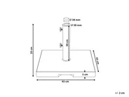 Sonnenschirmfuß CEGGIA Quadratisch Grau 25 kg_843602