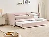 Ausziehbett Samtstoff CHAVONNE 90 x 200 cm Rosa