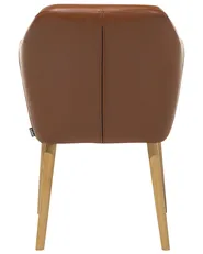 Esszimmerstuhl YORKVILLE Kunstleder Goldbraun_1075045