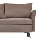 Eckschlafsofa 3-Sitzer KOGE mit Stauraum Stoff Braun rechtsseitig_1087960