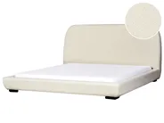 Wasserbett Bouclé ROISEL 180 x 200 cm Hellbeige_937507