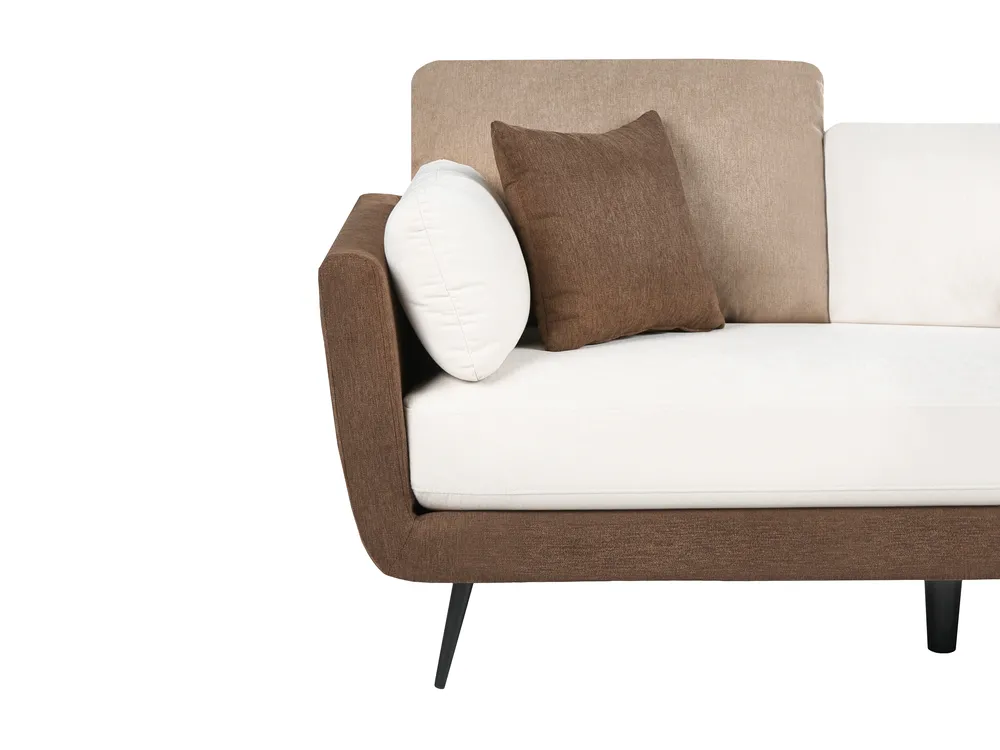 Sofa 3-Sitzer BOLGA Stoff Braun_1075039