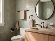 6-Piece Bathroom Hardware Set UVITA with Towel Bars and Hooks Black_989583
