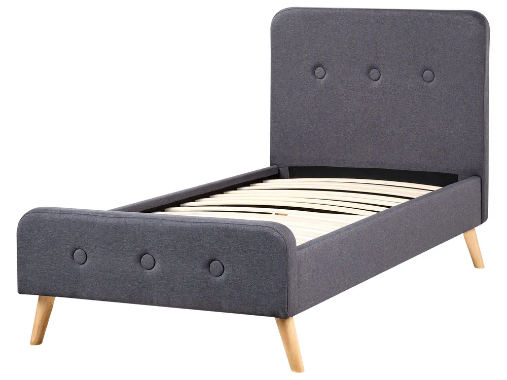 Bed Fabric RENNES 90 x 200 cm (EU Single) Dark Grey_679870