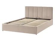Lit ottoman DREUX Velours Taupe 140 x 200 cm_1012293