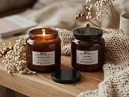 Set of 2 Scented Candles ABSOLUTE ALCHEMY Soy Wax Fruity Notes Fresh Notes_1183166