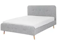 Bed Fabric RENNES 180 x 200 cm (EU Super King) Light Grey_708013
