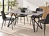 Dining Table BUSCOT Grey Concrete Effect 160 cm 90 cm