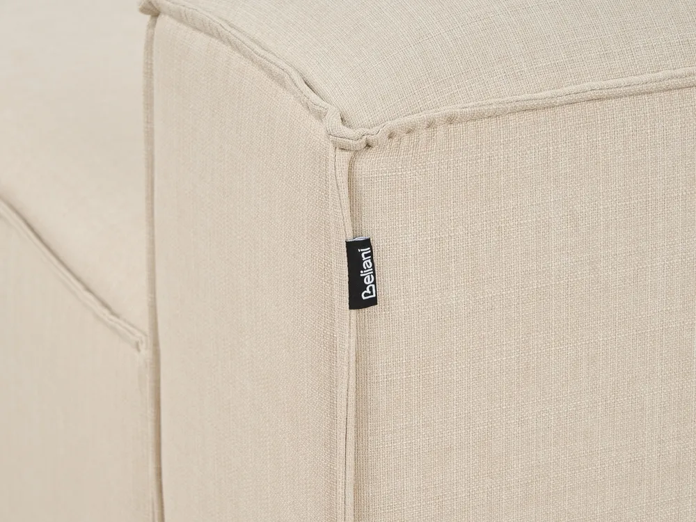 Linksseitige Chaiselongue ARDAL Stoff Beige_947789