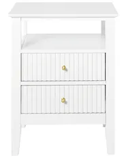 Set of 2 Bedside Tables ASSISI White_1069715