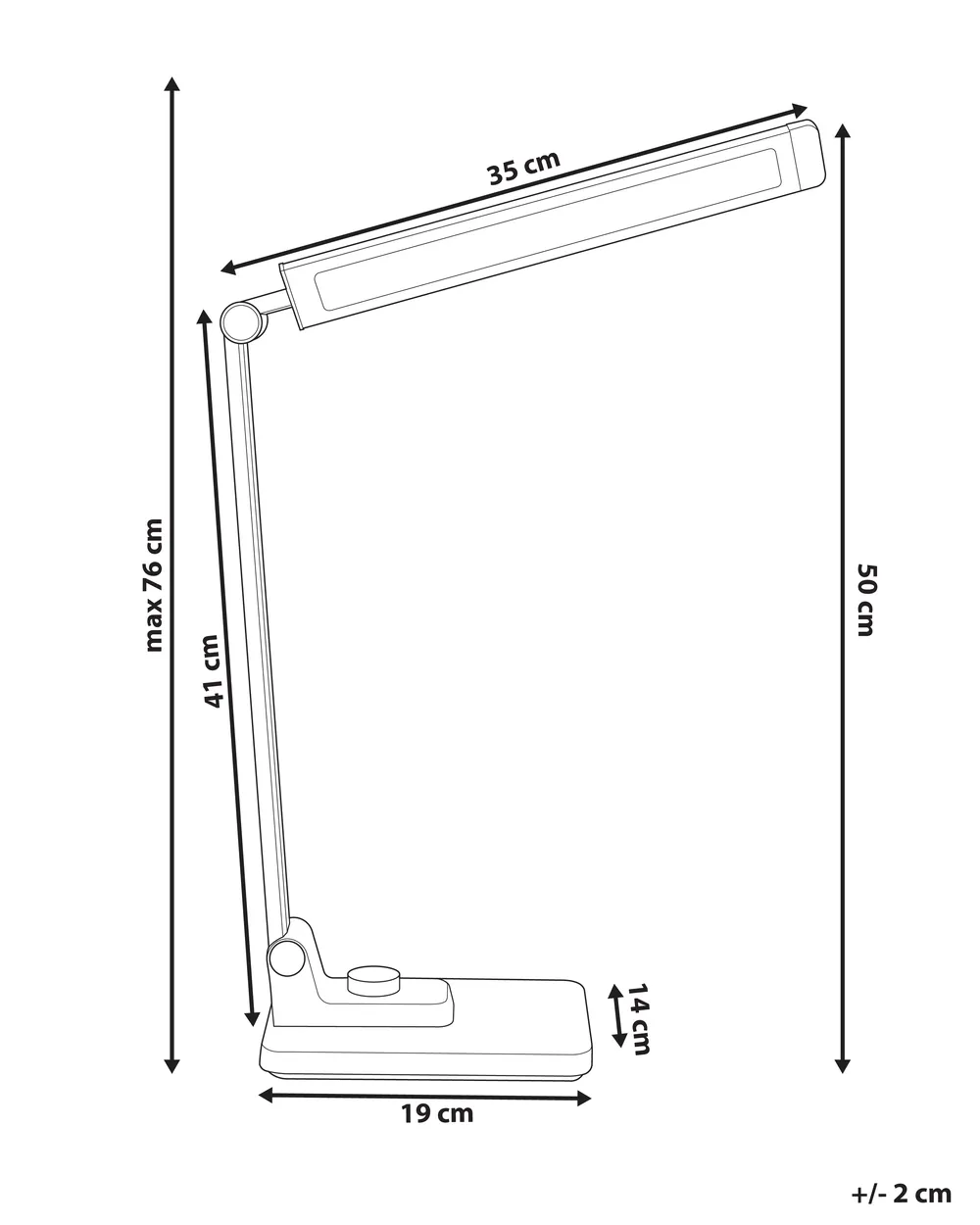 LED Schreibtischlampe ENIF mit kabellosem Ladegerät Schwarz_1018845
