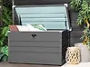 Aufbewahrungsbox CEBROSA 132 cm 62 cm Metall Grau