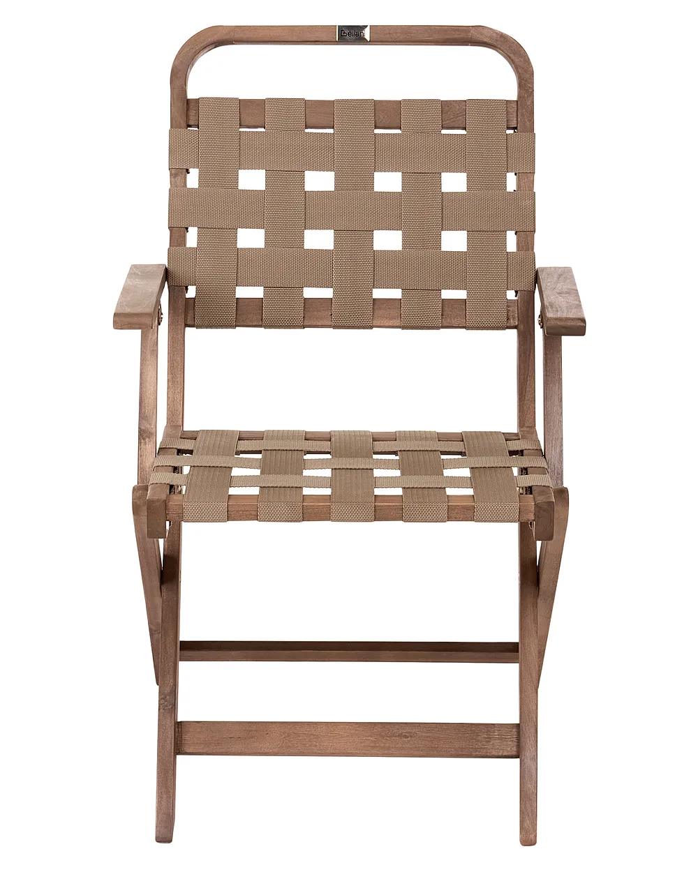 Set of 2 Garden Chairs MILZANO Acacia Wood Brown_1156065