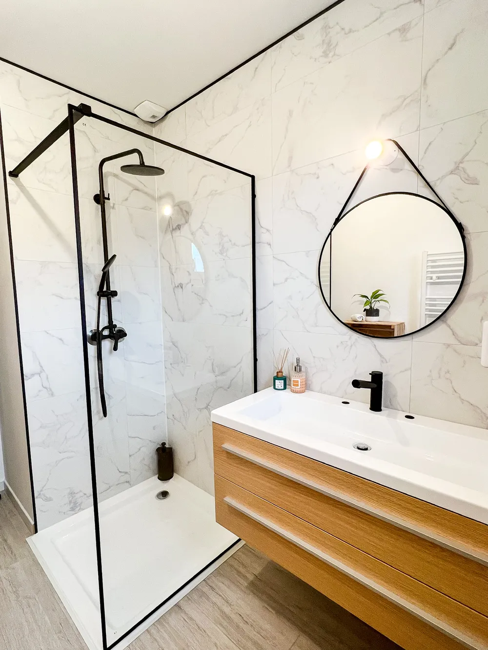 Shower Tray ESTELI 900 x 900 x 70 mm White_827372