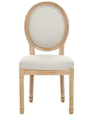 Set of 2 Chairs ALBANZA Fabric Light Brown/ Beige_1090732