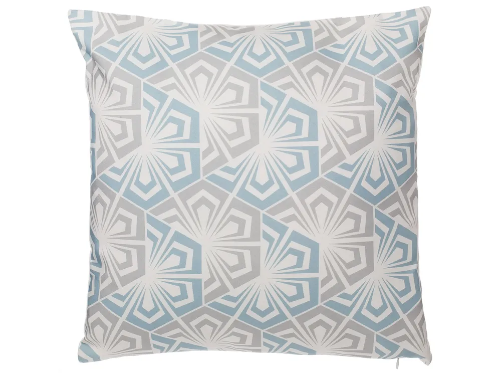 Set of 2 Decorative Cushions PRIMROSE 45 x 45 cm Light Blue Ikat_770060