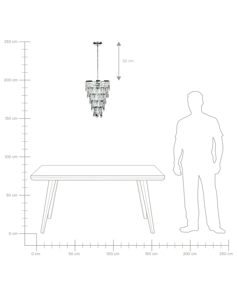 Chandelier ENTWASH Metal Silver_824501