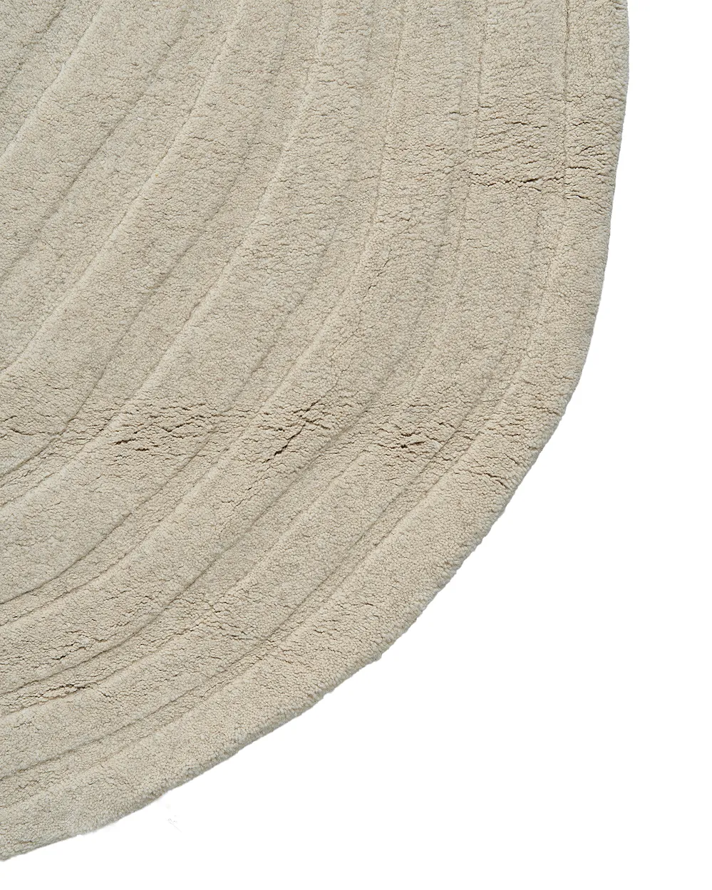 Vloerkleed ANKARAE Beige ø 160 cm Wol_1131660