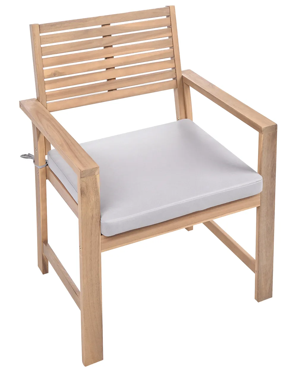 Lounge Set mit Tisch 4-Sitzer FIAMES zertifiziertes Akazienholz Grau_1049544