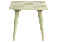 Set of 2 Side Tables BELIDHA Mango Wood Light Green_857050
