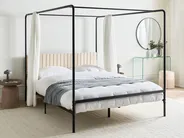 Himmelbett Metall MIRABEAU 160 x 200 cm Schwarz_1033518