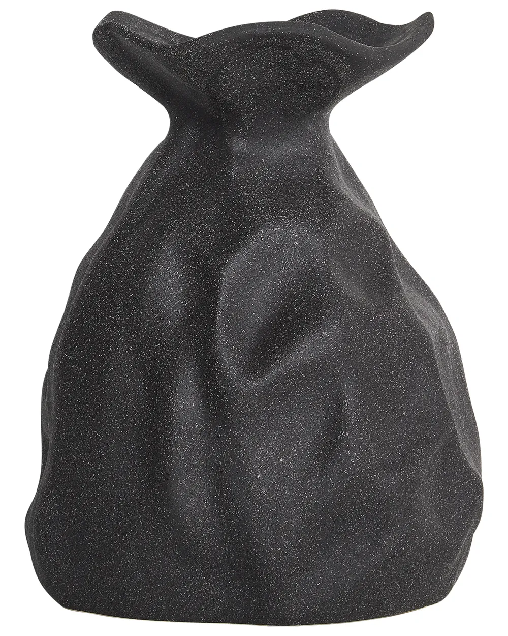 Blumenvase COONTAIL 31 cm Steinzeug Schwarz