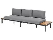 Garden Sofa 3 Seater FIVIZZANO Acacia Wood Dark Grey_1159326