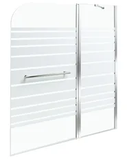 Badewannenaufsatz TUAPI 140 x 120 cm Silber_944419