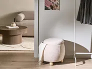 Pouf mit Stauraum ANNABELLA Bouclé Hellbeige_1032729