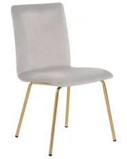 Set of 2 Dining Chairs RUBIO Velvet Grey_810418