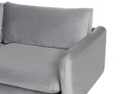 Corner Sofa 4 Seater VINTERBRO Velvet Grey Right Hand_900552