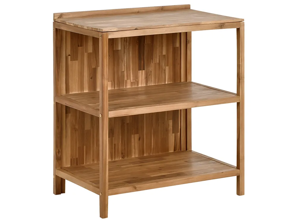 Outdoor Kitchen Island VENOSA Brown Acacia Wood