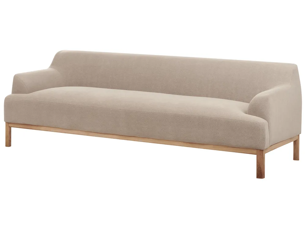 Sofa 3-Sitzer SOSJO Stoff Taupe_940972