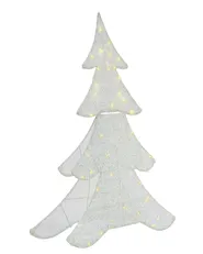 Gartendekoration LED EDASJON 95 cm Weihnachtsbaum Weiß_1018805