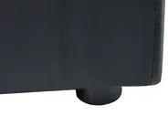Ottoman Bed with LED ARMELLE Faux Leather Black 160 x 200 cm (EU King Size)_1131163