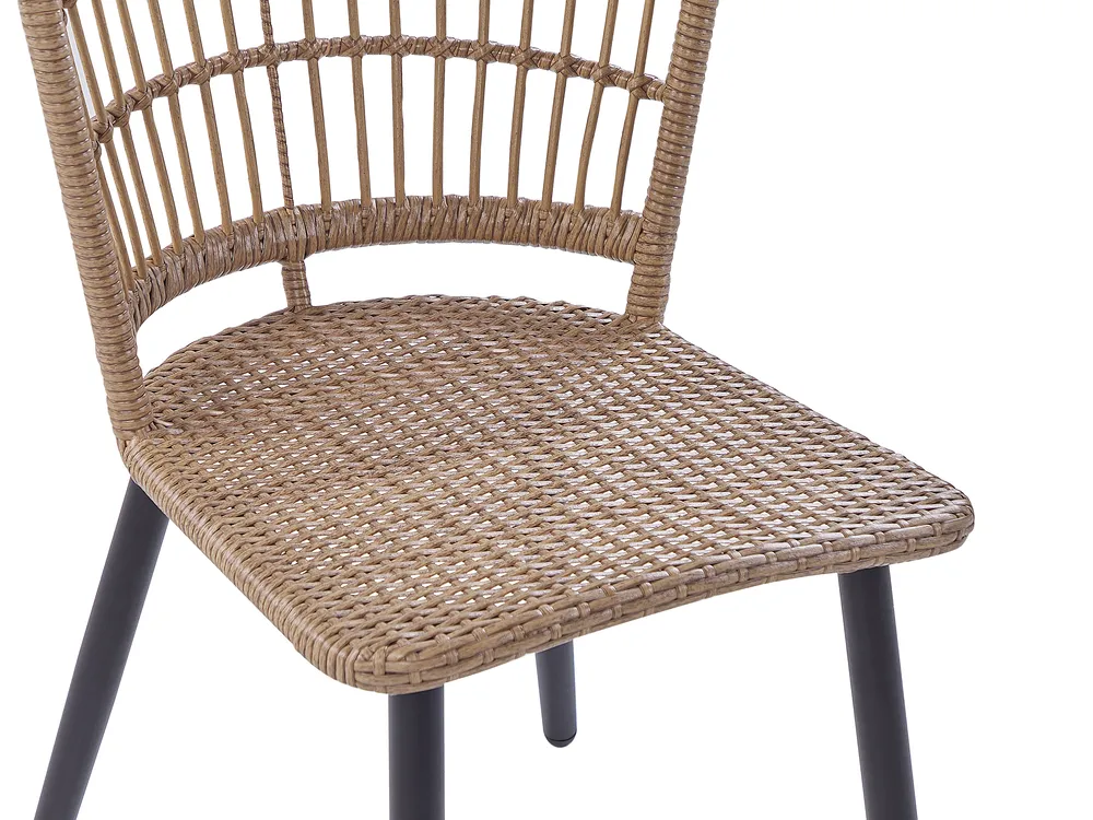 Gartenmöbel Set 6-Sitzer ALIANO II inkl. Kissen Polyrattan Beige_812465