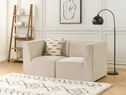 Modulsofa 2-Sitzer LEMVIG Cord Hellbeige_875024