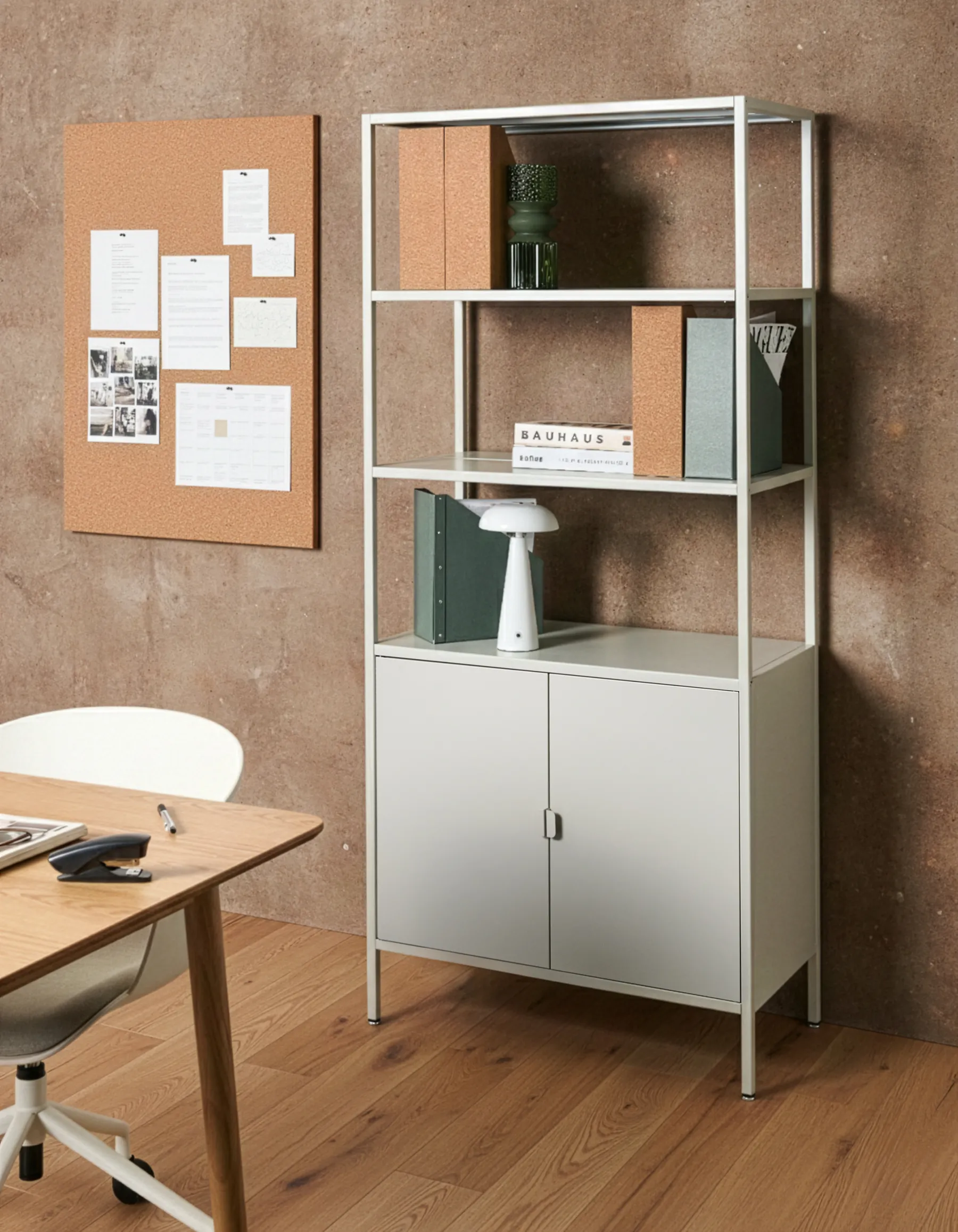 Büroschrank KAURI Metall Hellgrau_1037607