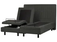 Bett verstellbar Stoff DUKE II 160 x 200 cm Dunkelgrau_987365