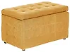 Ottomane mit Stauraum MICHIGAN Stoff Gelb