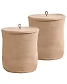 Set van 2 manden SILOPI Katoen Beige