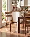 Esszimmerstuhl 2er Set GEORGIA Holz Braun