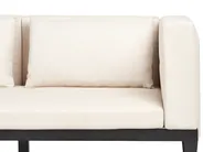 Lounge Set mit Tisch und Ottomane 3-Sitzer BRACCIANO zertifiziertes Akazienholz Hellbeige rechtsseitig_955455