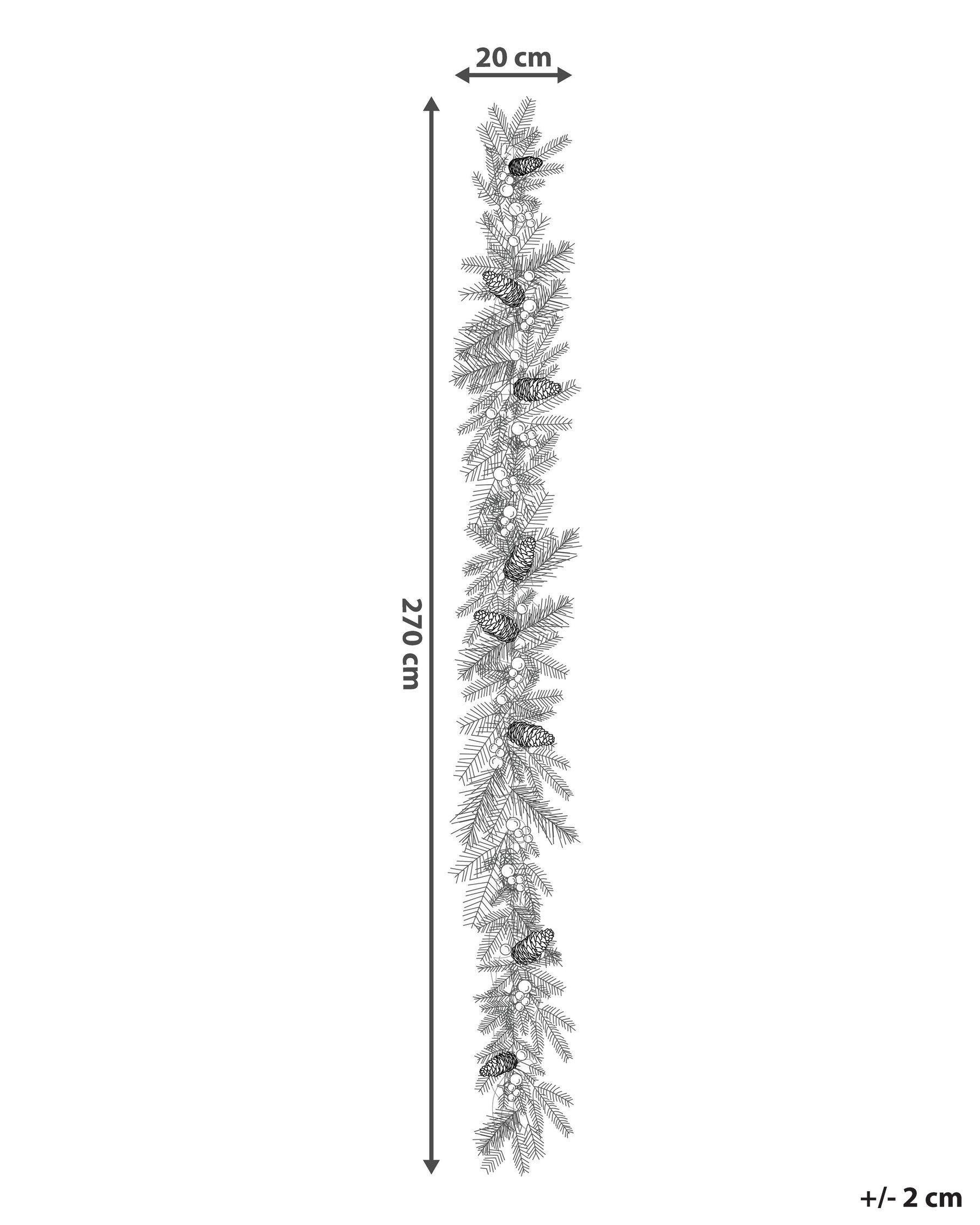 Weihnachtsgirlande LED TENALA 270 cm Grün_813331