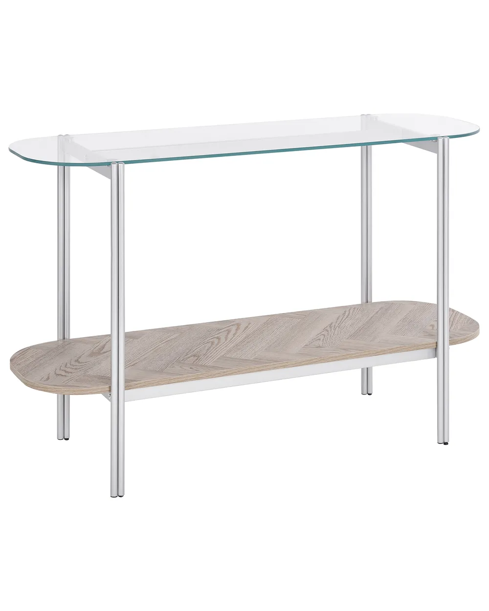 Konsolentisch LOVELL Sicherheitsglas Silber