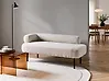 Linksseitige Chaiselongue MIRMANDE Bouclé Cremeweiß