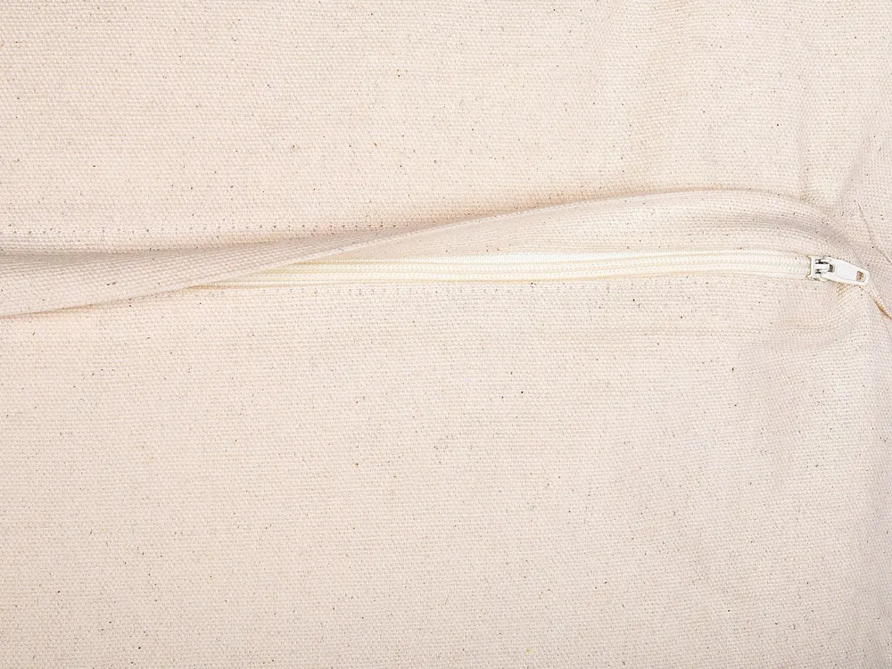 Dekokissen BETULA 30 x 50 cm Baumwolle Beige Geometrisches Muster_816846