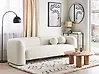 Sofa 3-Sitzer LEIREN Bouclé Weiß