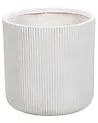 Blumenkübel OREOI 37 cm Cremeweiß