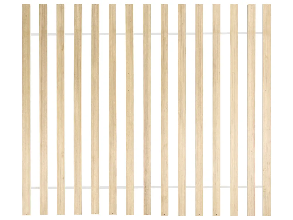 Bett mit Lattenrost Kiefernholz URDOS 160 x 200 cm Hellbraun_1099027